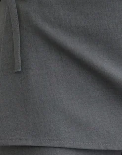 Elka Wrap Trouser in Tailoring Charcoal