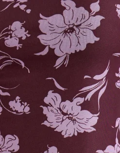 Elorina Mini Dress in Blooming Bliss Burgundy