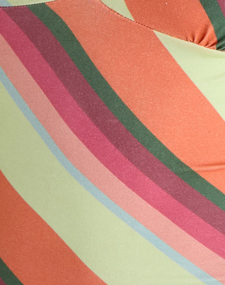 Emberlo Top in Mixed Stripe Orange
