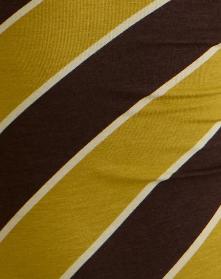 Emberlo Top in Retro Stripe Yellow