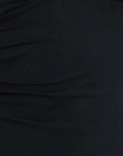 Emberly Plunge Top in Black