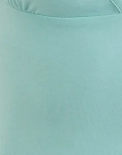 Emberly Plunge Top in Rayon Jersey Aqua