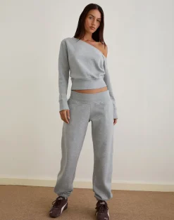 Epsie Oversized Jogger in Grey Marl