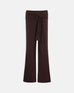 Esata Wrap Trouser in Bitter Chocolate