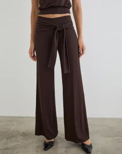 Esata Wrap Trouser in Bitter Chocolate