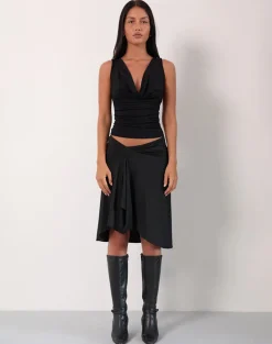 Esmeray Midi Skirt In Black
