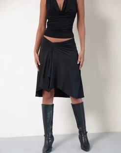 Esmeray Midi Skirt In Black