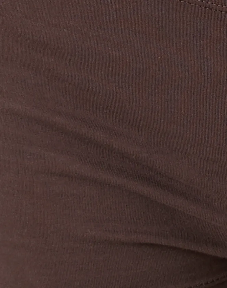 Eunia Micro Shorts in Deep Mahogany