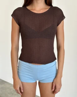 Eunia Micro Shorts in Nantucket Blue