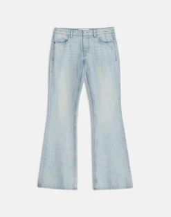 Extra Low Rise Flare in Breeze Blue Wash