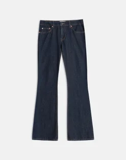 Extra Low Rise Flare Jeans in Indigo