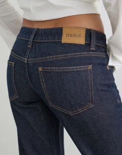 Extra Low Rise Flare Jeans in Indigo