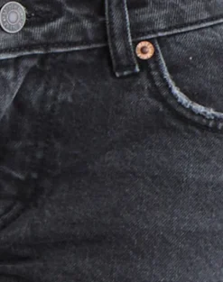 Extra Low Rise Flare Jeans in Vintage Black