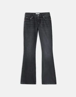 Extra Low Rise Flare Jeans in Vintage Black