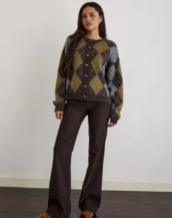 Falita Trouser in Tailoring Dark Brown