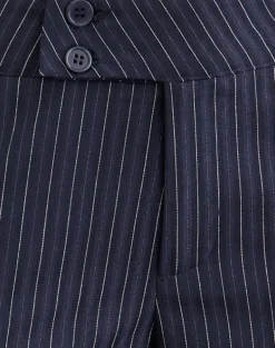 Falita Trouser in Tailoring Navy Stripe