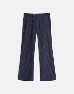Falita Trouser in Tailoring Navy Stripe