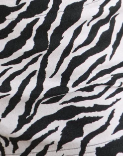 Falon Short in 90s Zebra Twill Black