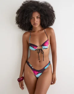 Farida Bikini Bottom in Glow Petal Multi