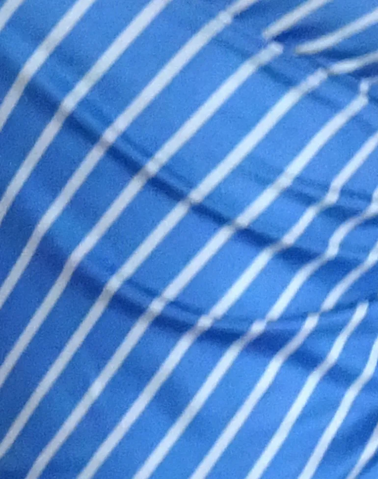Fayez Slinky Top in Blue Diagonal Stripe