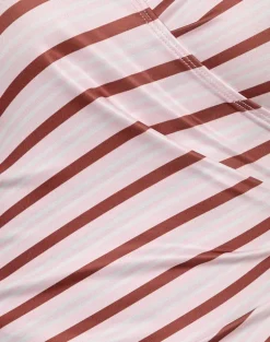Fayez Top in Slinky Diagonal Stripe Pink