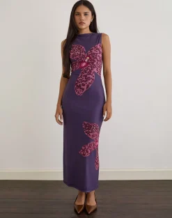 Fayola Maxi Dress in Vibrant Orchid Purple