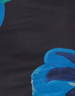Fayola Printed Maxi Dress in Watercolour Flower Blue