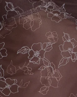 Fierza Cami Top in Doodle Flower Flock Brown
