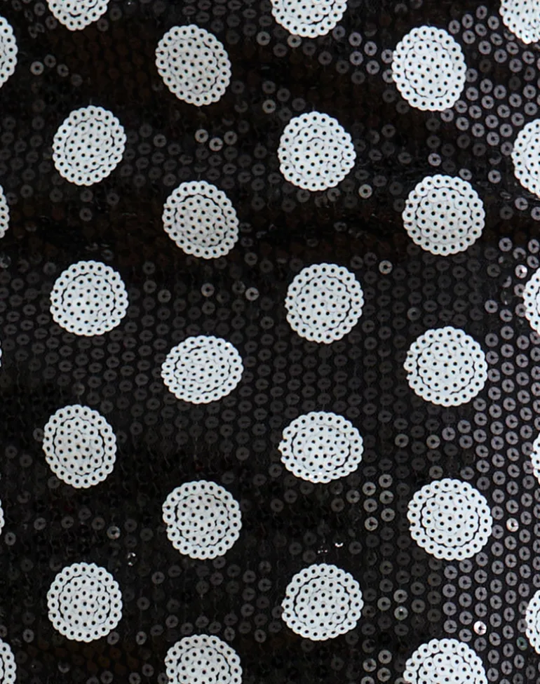 Gaera Skirt in Polka Sequin Monochrome