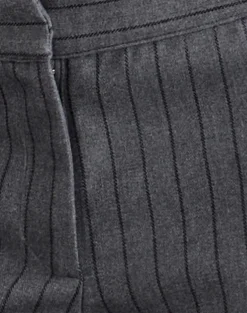 Ganta Slim Trouser in Pinstripe Charcoal