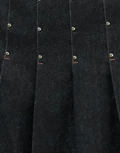 Gatlin Skirt in Chambray Studs Black
