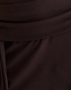 Ginny Mini Dress in Chocolate Brown