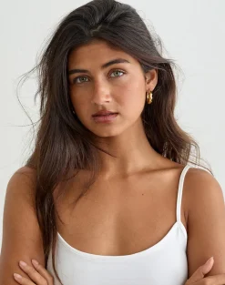 Gold Plated Hoop Earrings