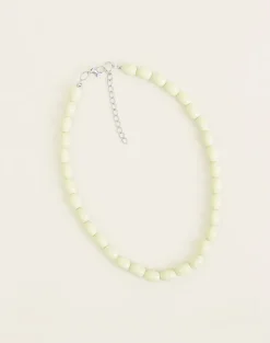 Green Glass Beaded Necklace