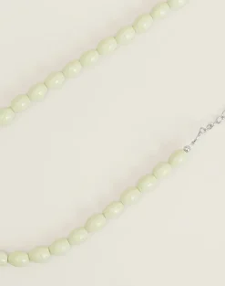 Green Glass Beaded Necklace