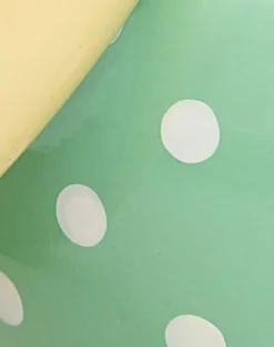 Green Polka Dot Bangle and Yellow Bangle Set