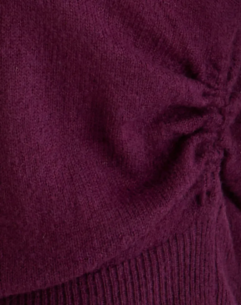 Grisha Long Sleeve Knit Top in Plum