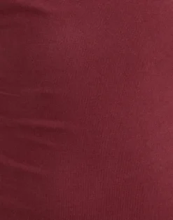 Grizel Halterneck Top with Pearl Trim in Cupro Burgundy