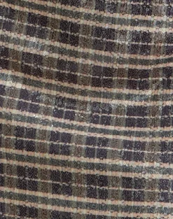 Guizio Mini Skirt in Sequin Vintage Check Brown
