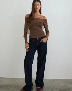 Haze Asymmetric Top in Mesh Brown