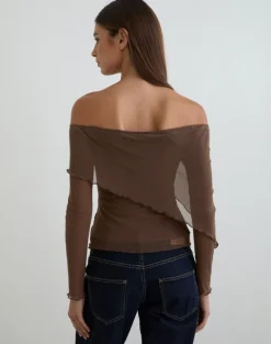 Haze Asymmetric Top in Mesh Brown