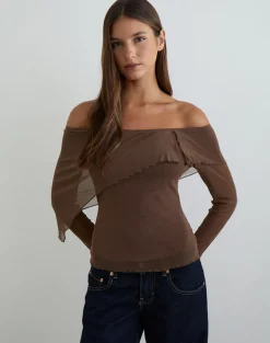 Haze Asymmetric Top in Mesh Brown