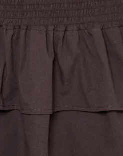 Herais Halterneck Mini Dress in Deep Mahogany