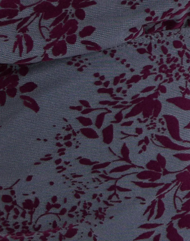 Hineba Top in Fine Leaf Flock Smoke Grey