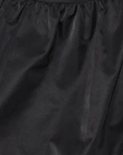 Hojiso Puffball Mini Skirt in Black