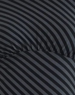 Hongsai Mini Dress in Oblique Stripe Ocean Storm