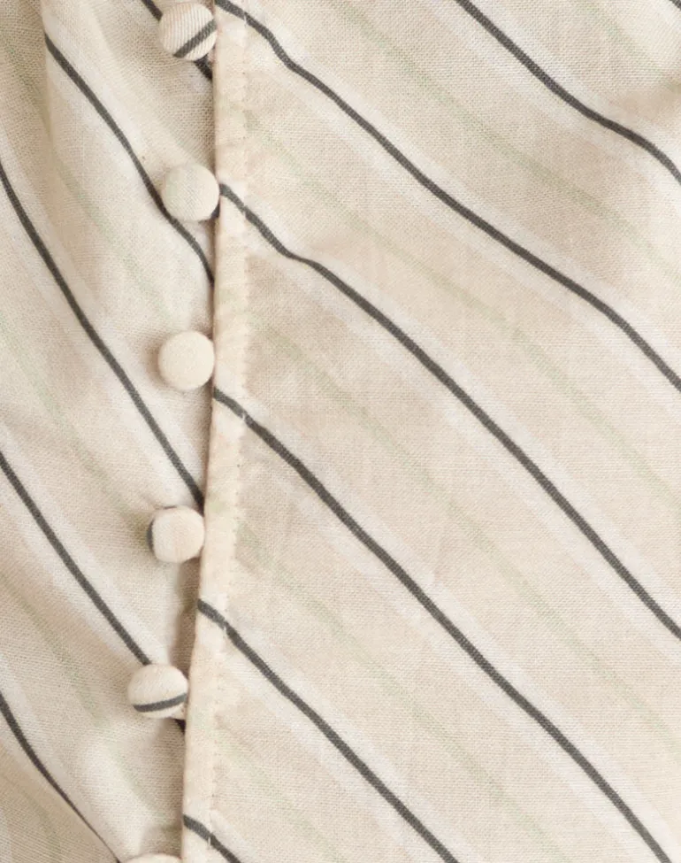 Iggya Top in Tilt Lines Beige