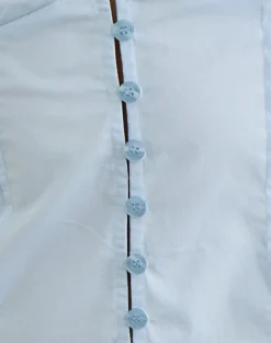 Ilias Corset Top in Poplin Ice Blue