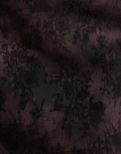Iniya Mini Skirt in Jacquard Dark Purple Floral