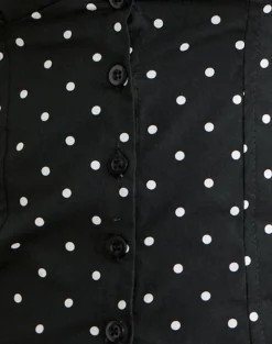 Isamu Top in Basic Polka Black